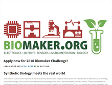 Tablet Screenshot of biomaker.org